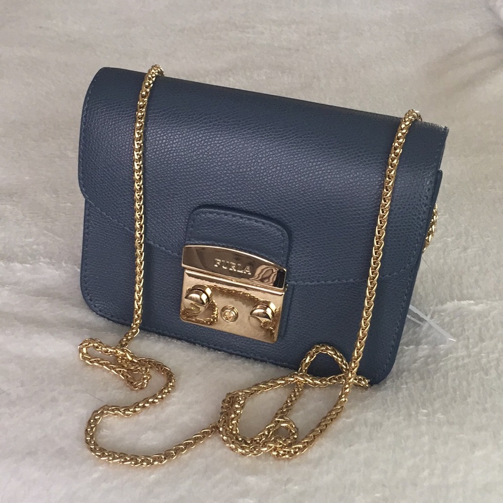 Furla mini with gold hardware